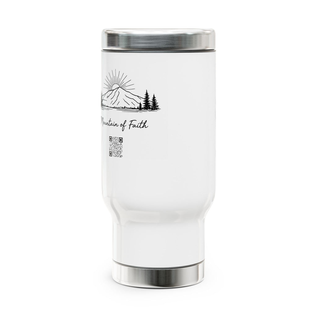MoF 14oz Stainless Steel Travel Mug with Handle